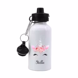 Vattenflaska Enhörning grå