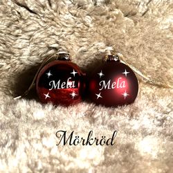 Julkula glas - Namn typsnitt 2