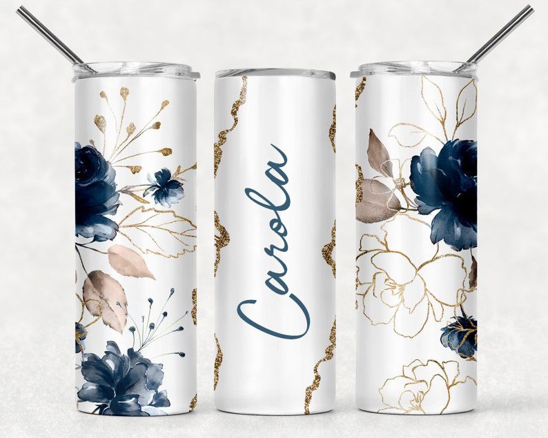 Tumblermugg Blommor #8