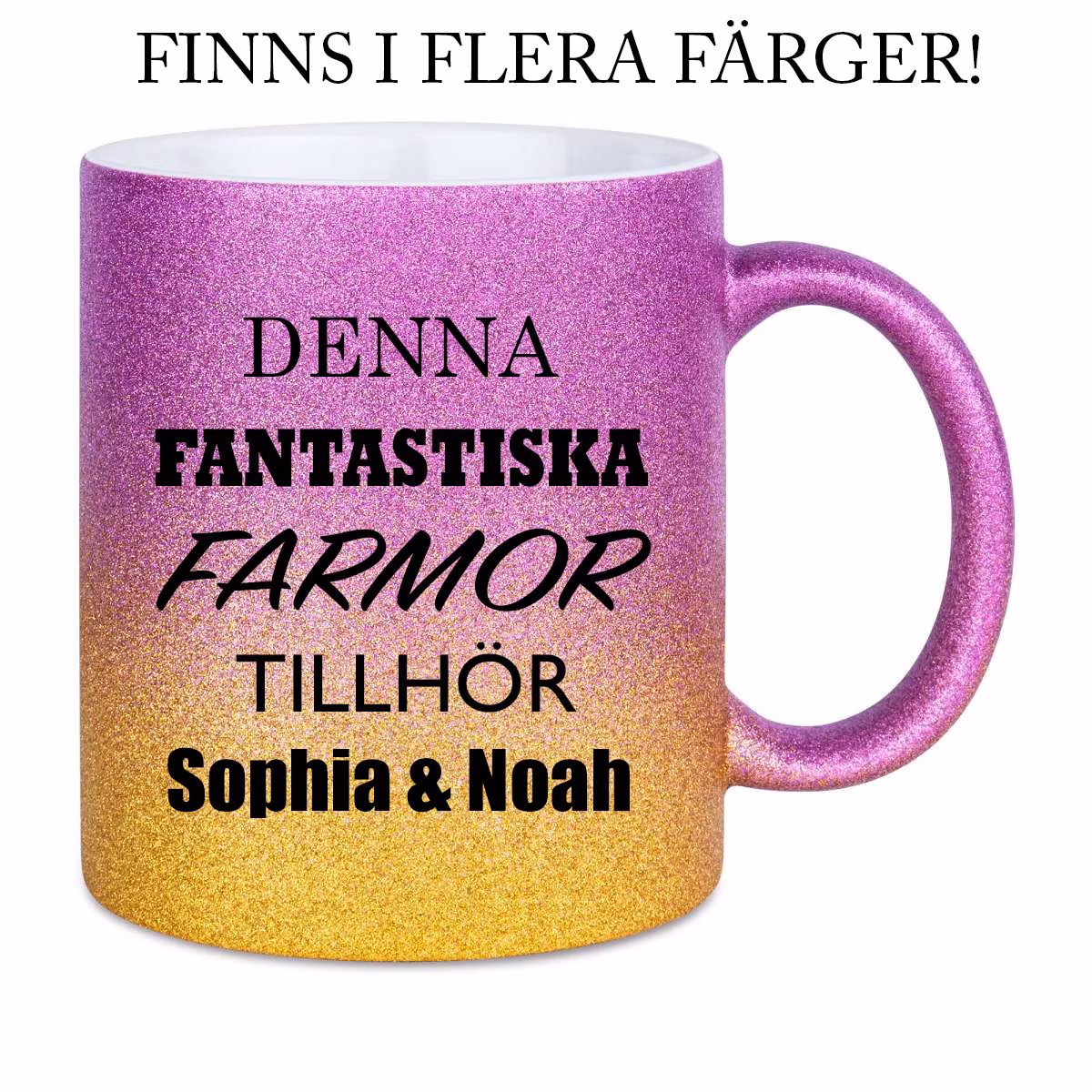 Glittermugg Denna fantastiska