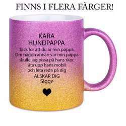 Glittermugg Kära hund...Alt4