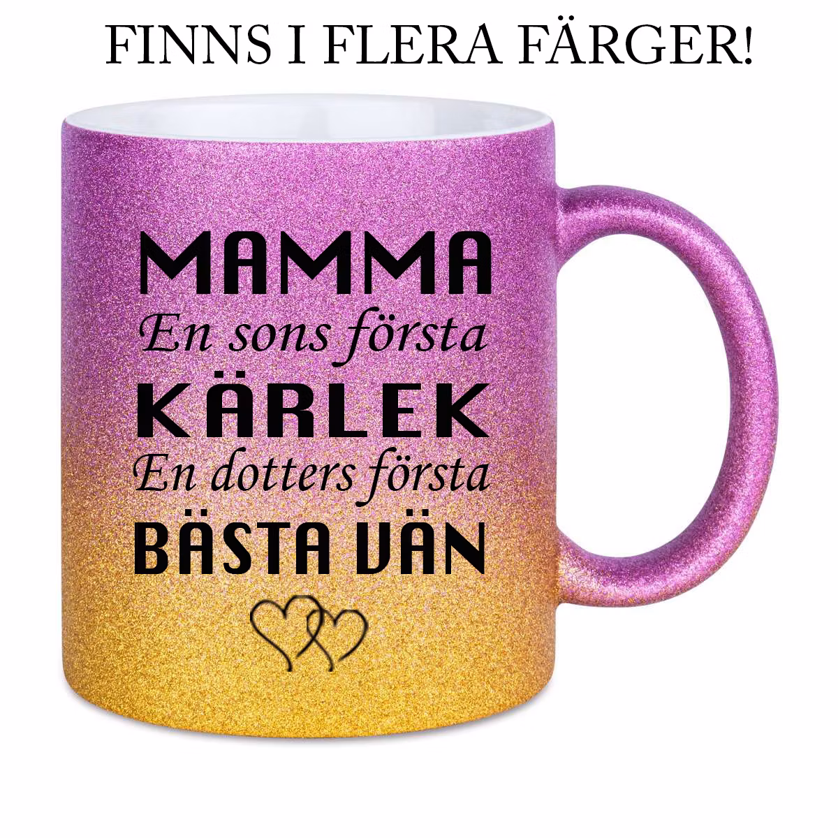 Glittermugg Mamma Son/dotter