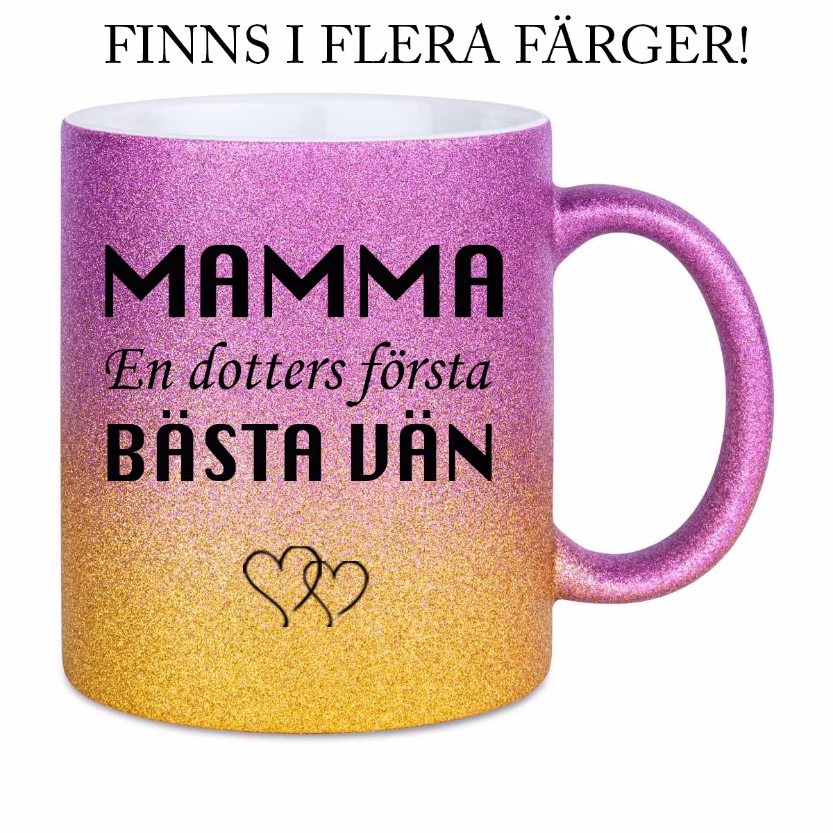 Glittermugg Mamma Dotter