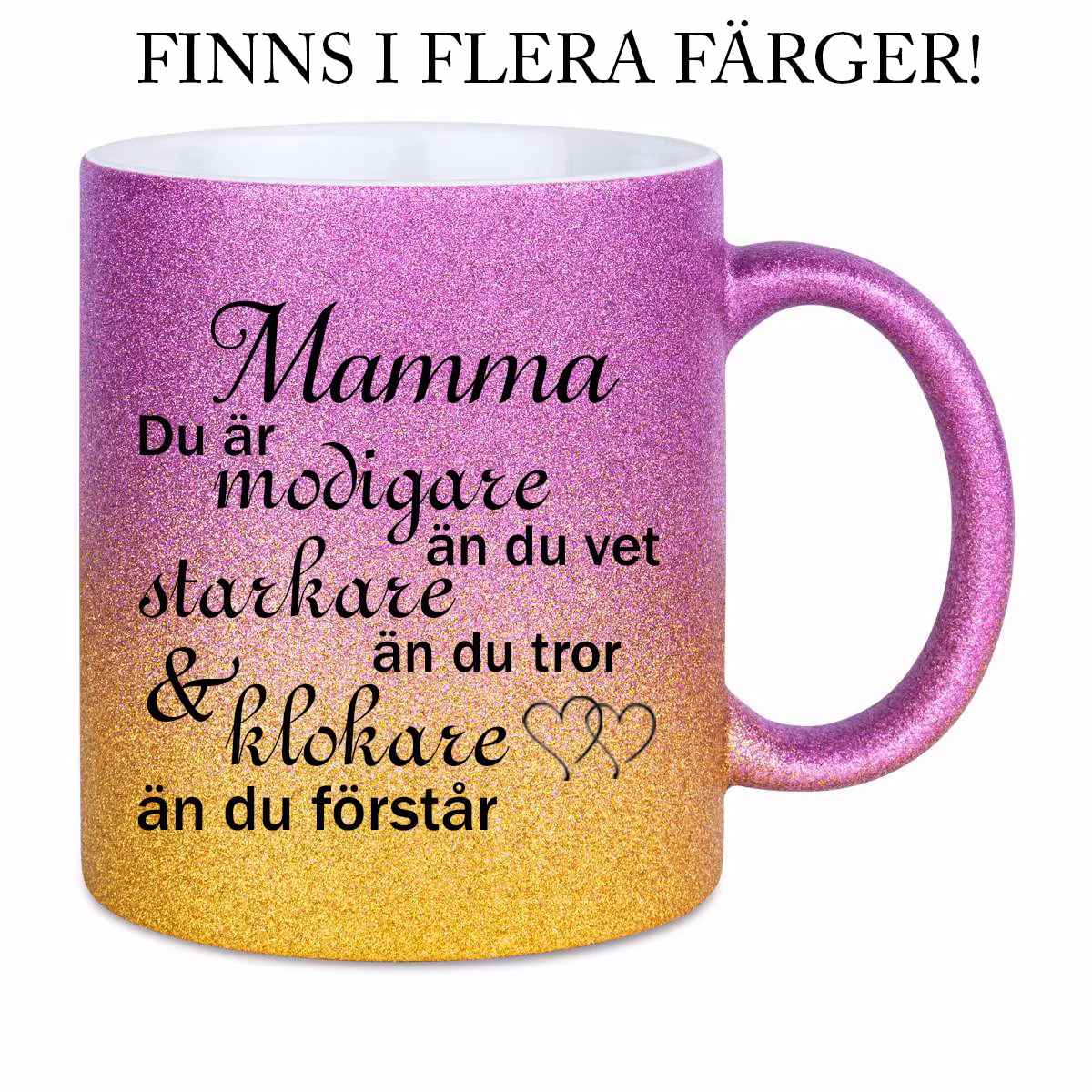 Glittermugg Mamma