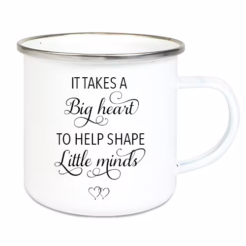 Emaljmugg Big heart