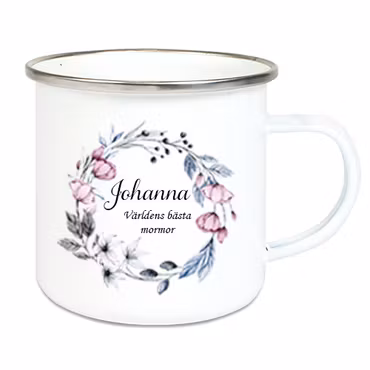 Emaljmugg Blommor ring