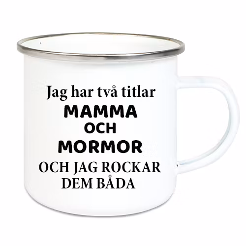 Emaljmugg Flera titlar