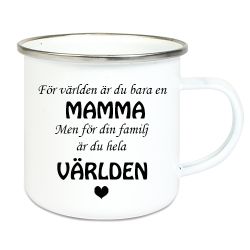 Emaljmugg Hela världen