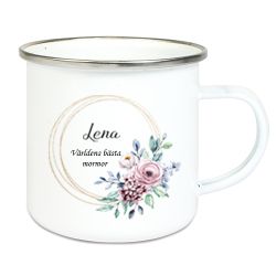 Emaljmugg Guldig ring