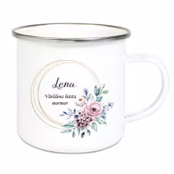 Emaljmugg Guldig ring