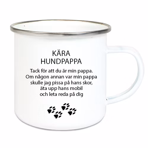 Emaljmugg Kära hund...Alt1