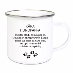 Emaljmugg Kära hund...Alt1