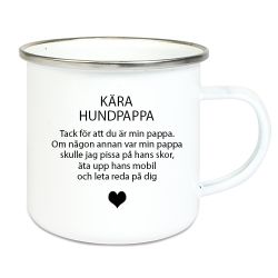 Emaljmugg Kära hund...Alt2