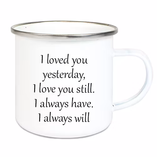 Emaljmugg I loved