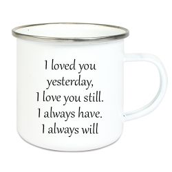 Emaljmugg I loved