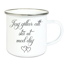 Emaljmugg Jag gillar
