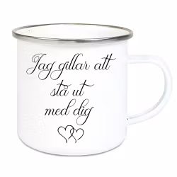 Emaljmugg Jag gillar