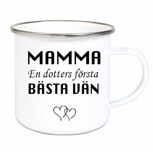 Emaljmugg Mamma Dotter