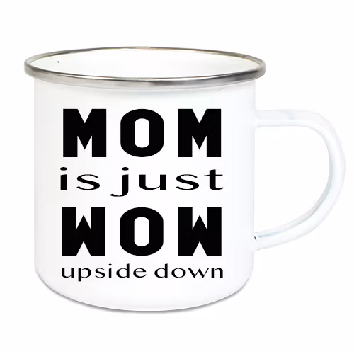 Emaljmugg Mom wow
