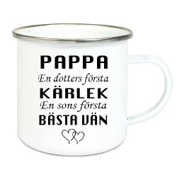 Emaljmugg Pappa Dotter/son
