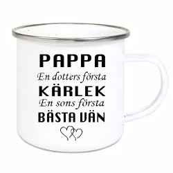 Emaljmugg Pappa Dotter/son