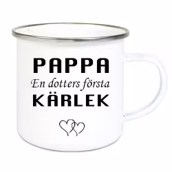 Emaljmugg Pappa Dotter