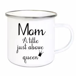 Emaljmugg Mom queen