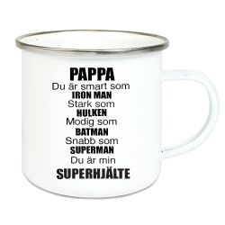Emaljmugg Superhjälte