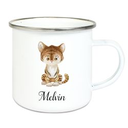 Emaljmugg Tiger