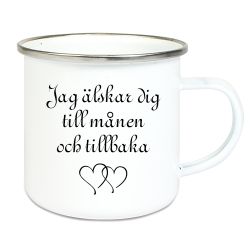 Emaljmugg Till månen