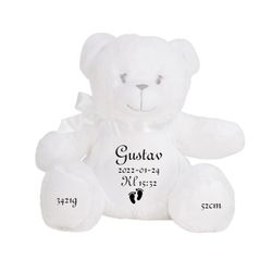 Gosedjurs Nalle med födelseinfo #2