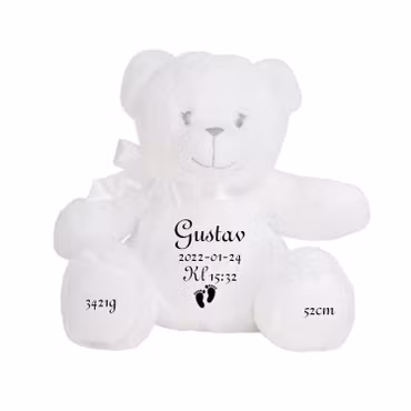 Gosedjurs Nalle med födelseinfo #2