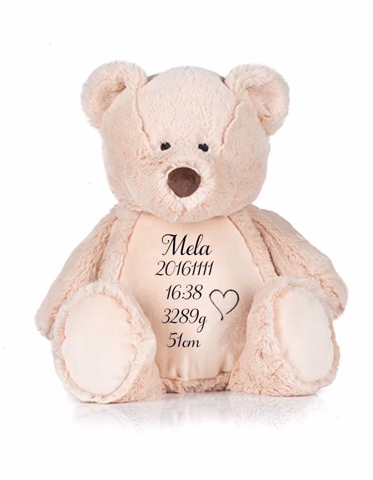 Gosedjur Stor Nalle med födelseinfo #1