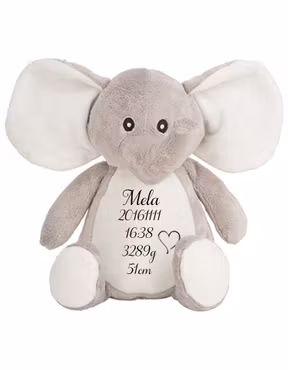 Gosedjur Elefant med födelseinfo #1