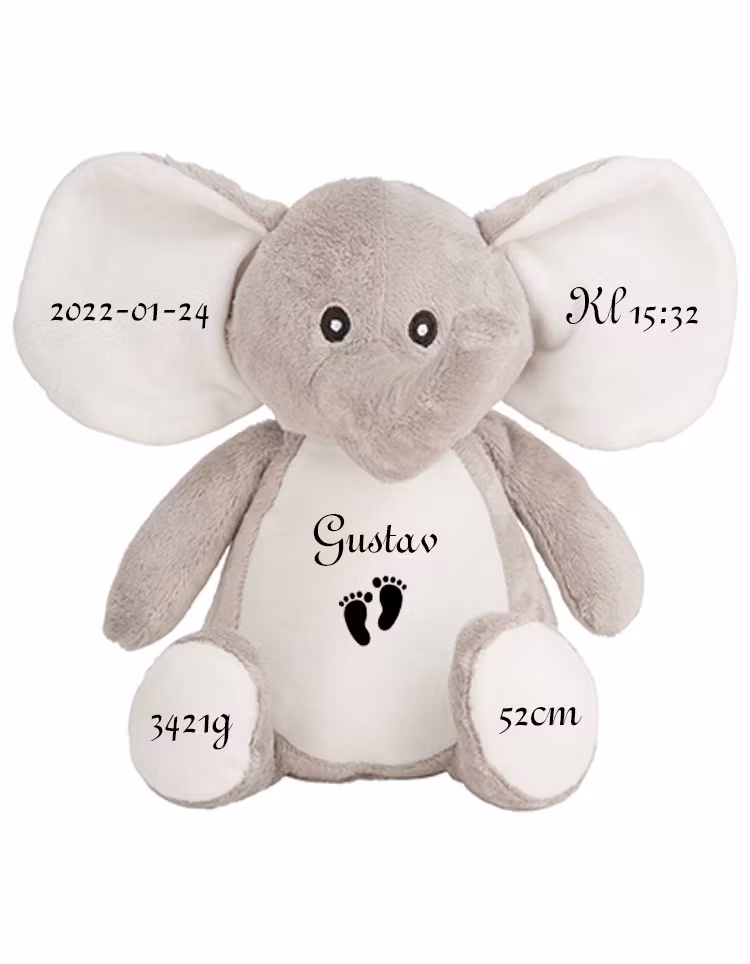 Gosedjurs Elefant med födelseinfo #2