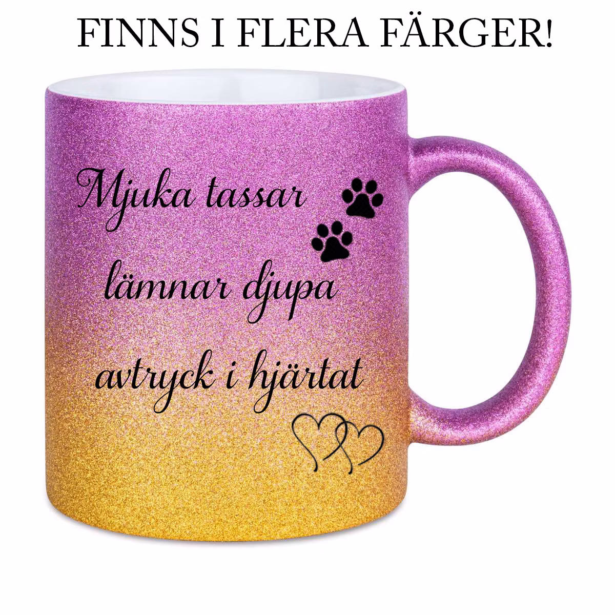 Glittermugg Mjuka tassar