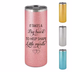 Glittrig Termosmugg Big heart