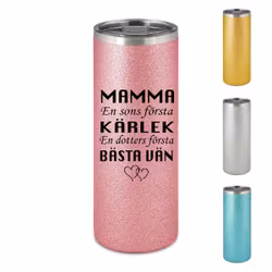 Glittrig Termosmugg Mamma Dotter/son