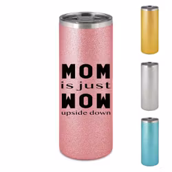 Glittrig Termosmugg Mom wow