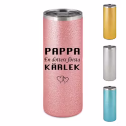 Glittrig Termosmugg Pappa Dotter
