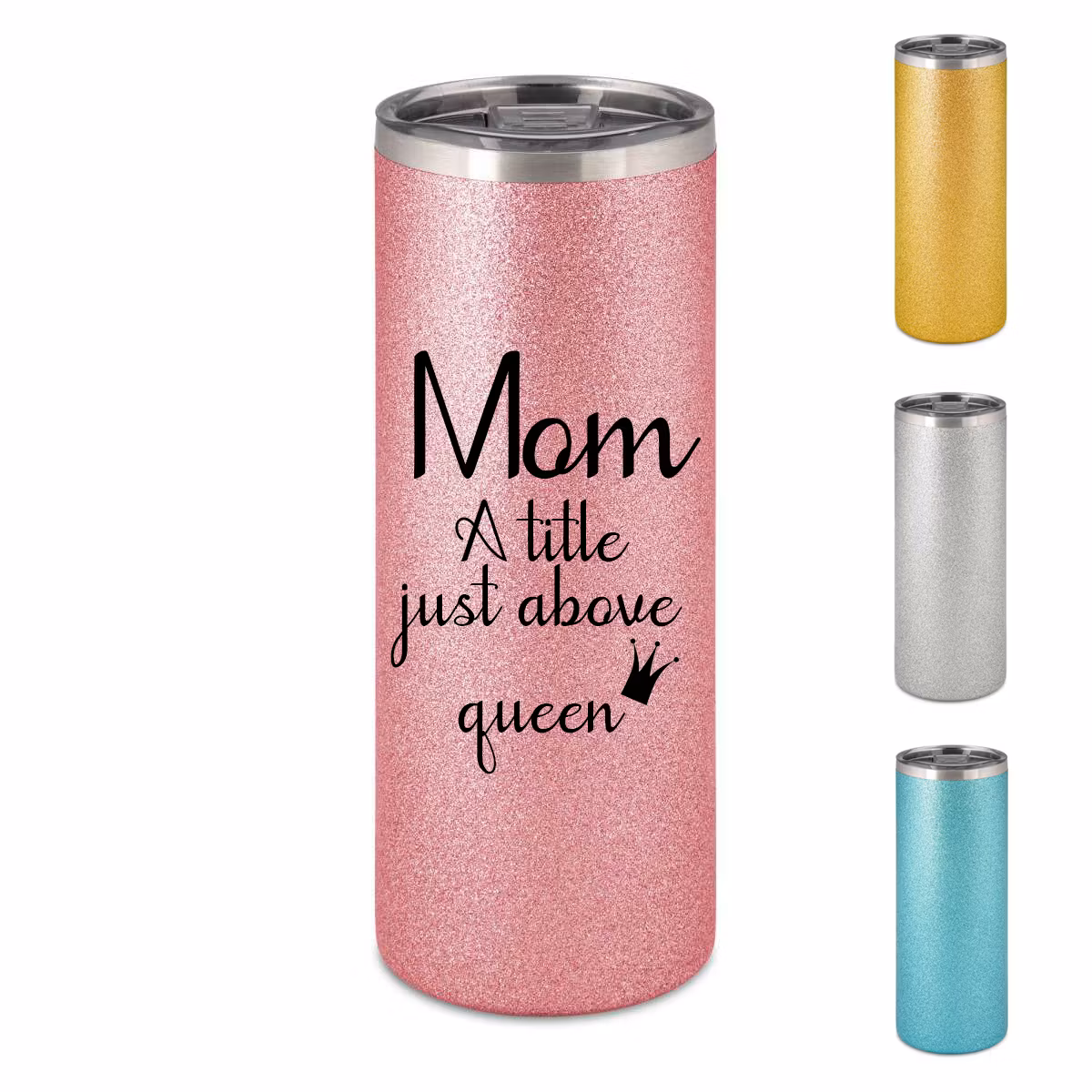 Glittrig Termosmugg Mom Queen