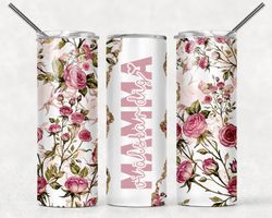 Tumblermugg Blommor #4 Mamma + valfri text
