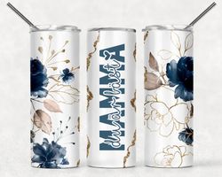 Tumblermugg Blommor #8 Mamma + egen text