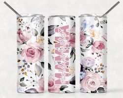 Tumblermugg Blommor #11 Mamma + egen text