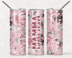 Tumblermugg Blommor #12 Mamma + egen text