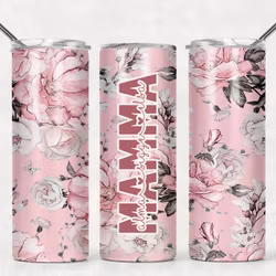 Tumblermugg Blommor #12 Mamma + egen text