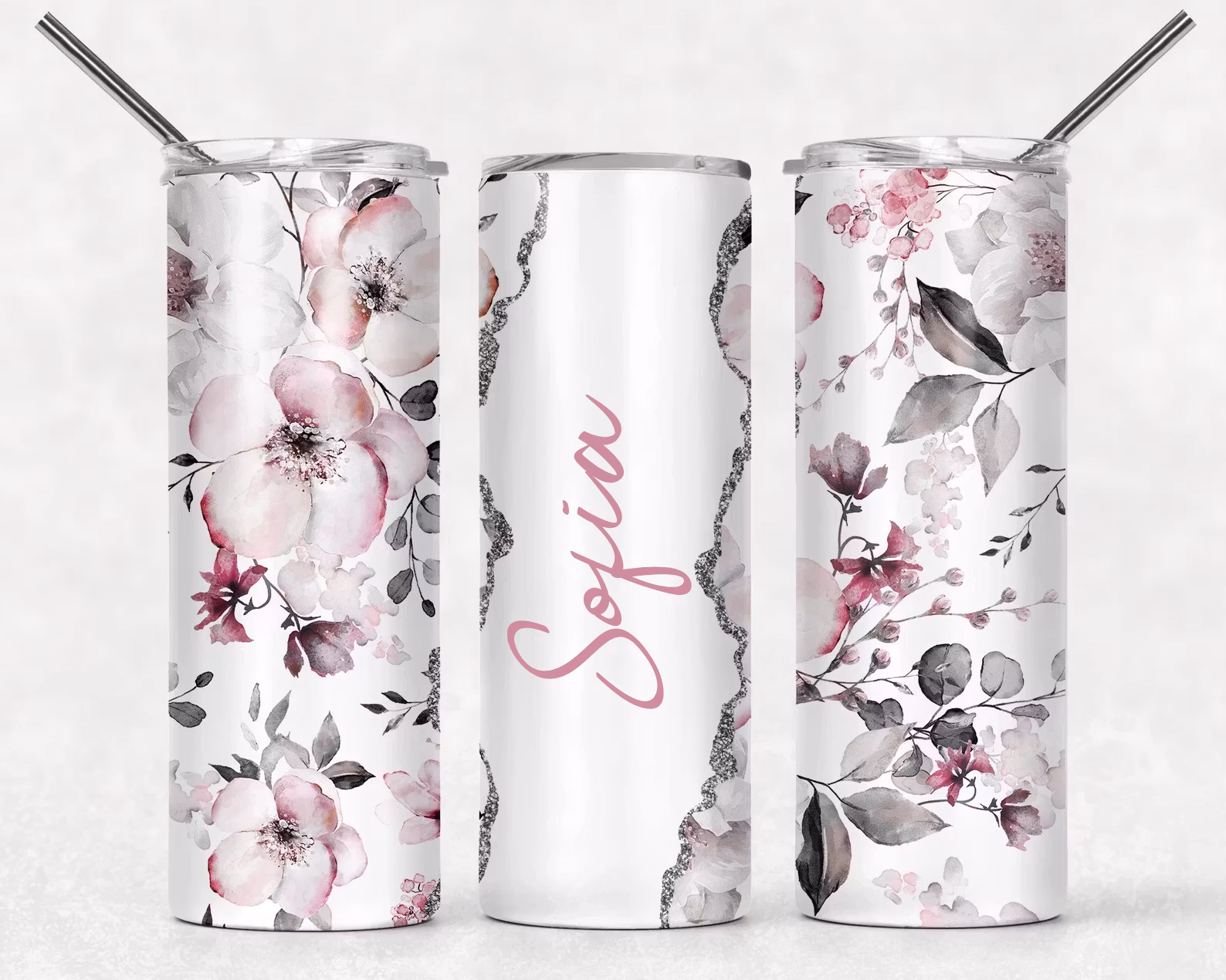 Tumblermugg Blommor #13