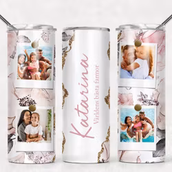 Tumblermugg Blommor + foton 3