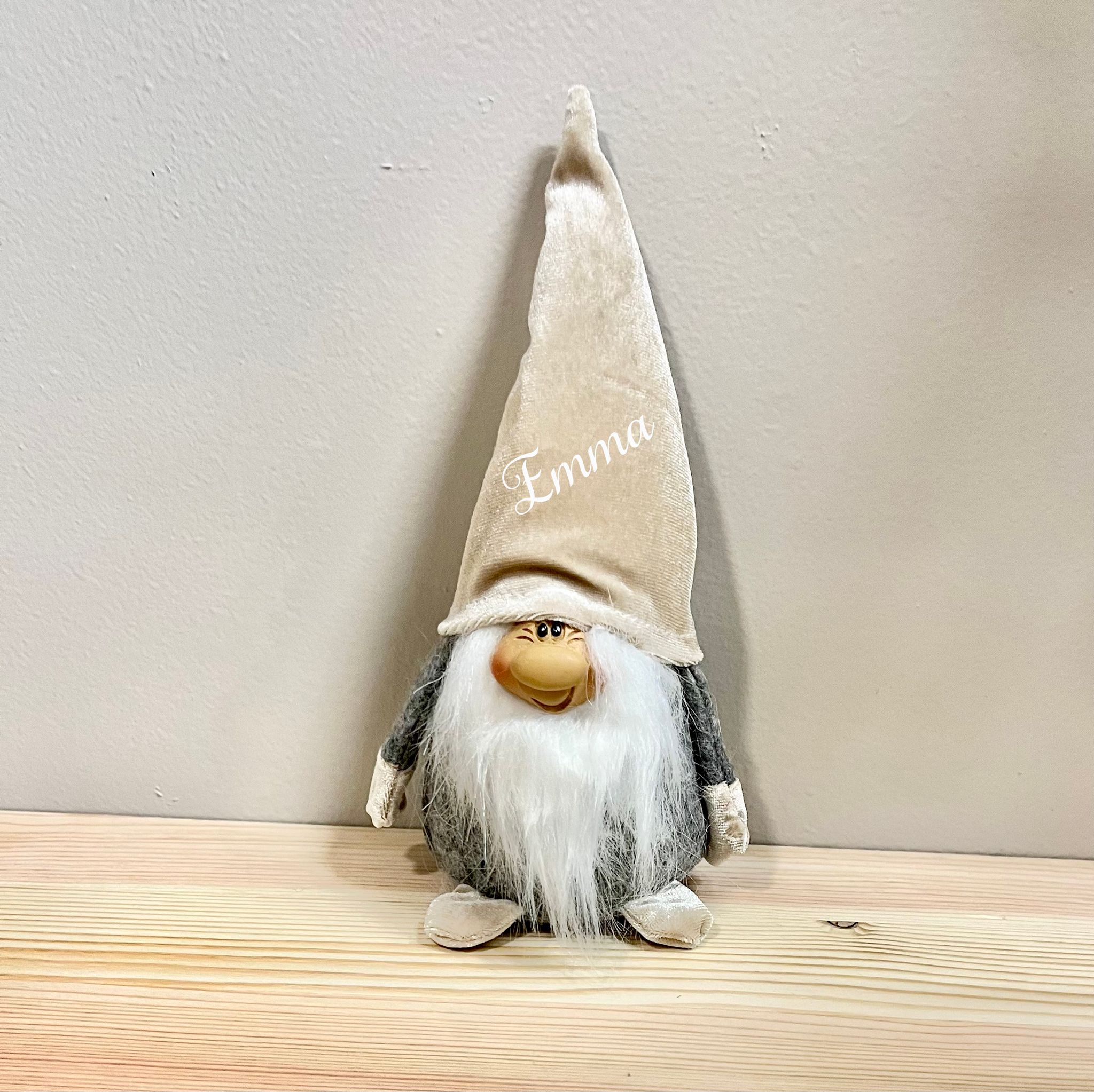 Mini tomte med tryck