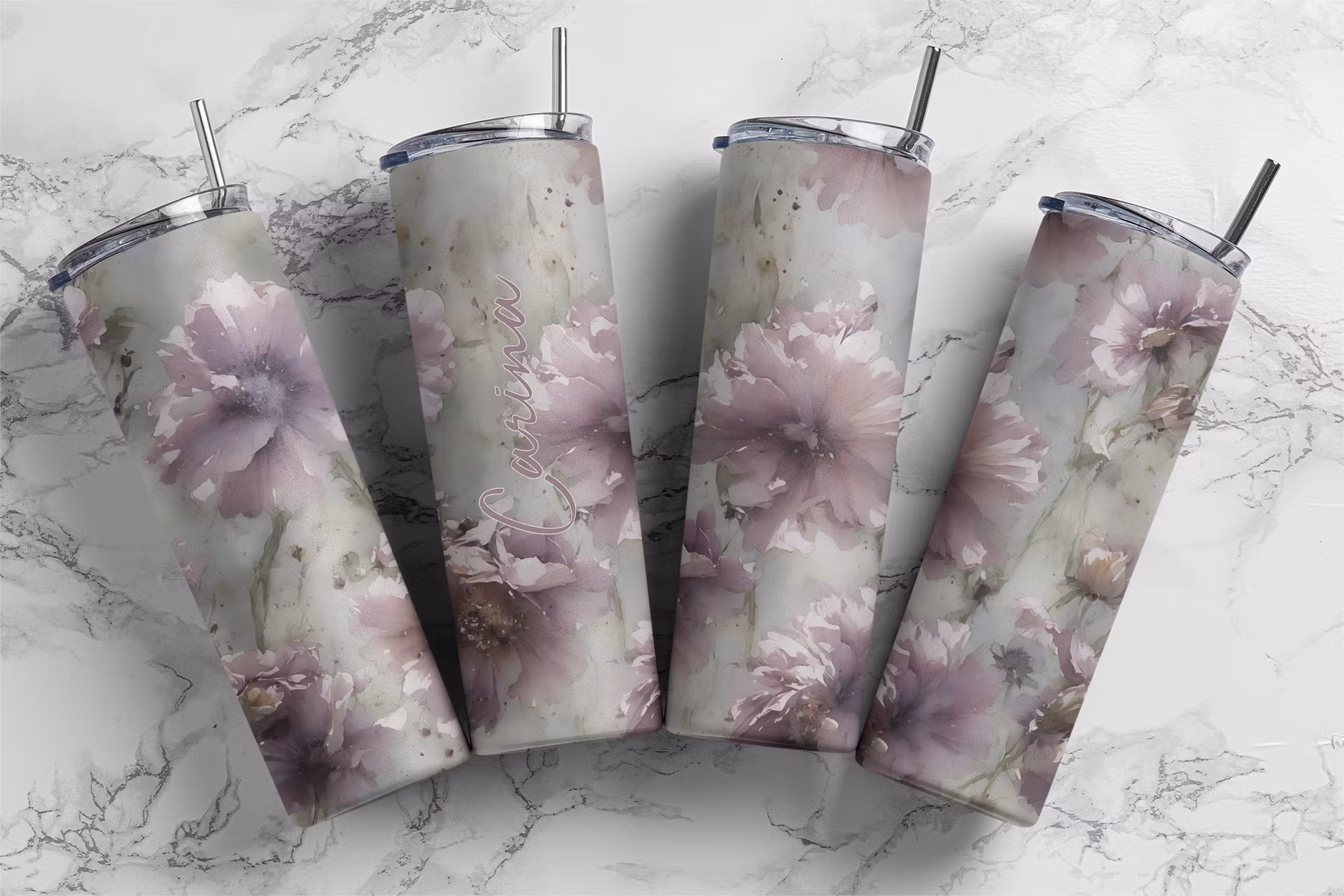 Tumblermugg Blommor #29